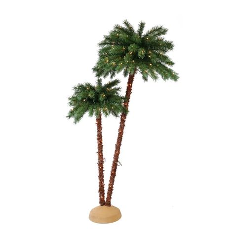 Home Depot Is Selling Christmas Palm Trees Tropical Christmas Trees, Slim Artificial Christmas Trees, Christmas Palm Tree, Tree Stem, Pencil Trees, Tropical Christmas, Two Trees, Artificial Tree, Artificial Christmas Tree