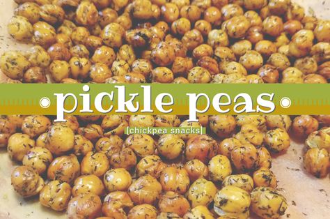 Dill Pickle Chickpeas, Dill Pickle Roasted Chickpeas, Dill Pickle Chickpea Salad, Pickled Chickpeas, Making Dill Pickles, Pea Snacks, Roasted Chickpea, Chickpea Snacks, Dill Pickle Chips