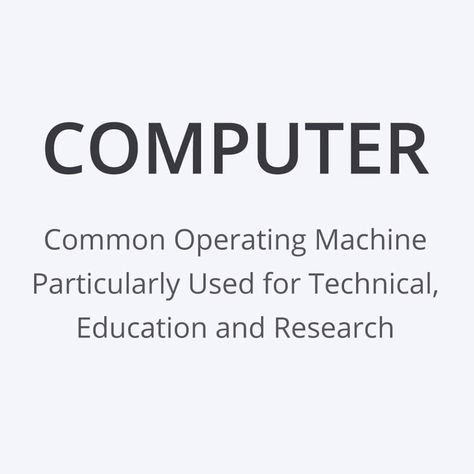 Definition of computer Computer Definition, Acronym Words, Collaborative Learning Spaces, Computer Quote, Basic Computer Programming, What Is Computer, Computer Basic, Gk Knowledge, General Knowledge Book