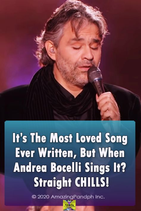 When Andrea Bocelli sings this legendary song, its something you just can't miss. Wonderful! #AndreaBocelli #song #chills #classic #romantic #performance Andrea Bocelli Songs, Beautiful Love Songs, Acapella Songs, Sweet Songs, Christian Music Artists, Got Talent Videos, American Idol Winner, Enjoy Your Holiday, Lessons Taught By Life