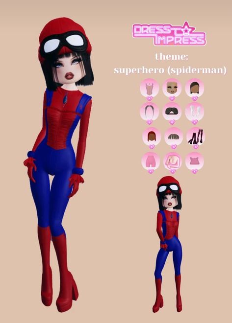 Melissa Character, Superhero Dress To Impress, Dress To Impress Character, Dress To Impress Duo Outfits, Drees To Impress Outfit Idea, Movie Premiere Outfit, Stil Emo, Superhero Dress, Duo Dress