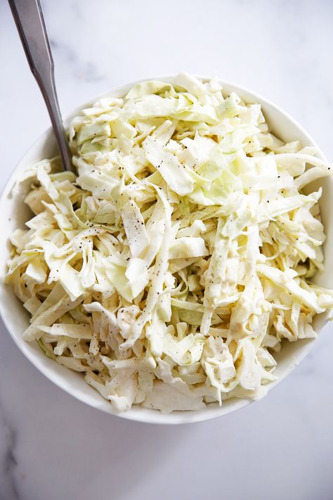 This 3-ingredient cabbage slaw for tacos is made in minutes for the easiest addition to a quick and delicious taco night to brighten up any dish. Quick Slaw For Tacos, Cabbage Slaw Tacos, Cabbage For Tacos Slaw Recipes, Cabbage Topping For Tacos, Cabbage For Tacos, Gosh Taco Slaw, Cabbage Slaw For Chicken Tacos, Cabbage Slaw For Tacos, Slaw For Tacos