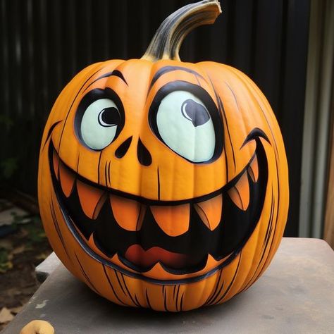 Pumpkin Ideas For Halloween Scary, Oblong Pumpkin Painting Ideas, Real Pumpkin Decorating Ideas, Non Carving Pumpkin Decorating Ideas, Pumpkin Carving Ideas For White Pumpkins, Gourd Painting Ideas Easy, Vintage Pumpkin Painting, Sanderson Sisters Pumpkin Painting, Painted Pumpkins Halloween Contest