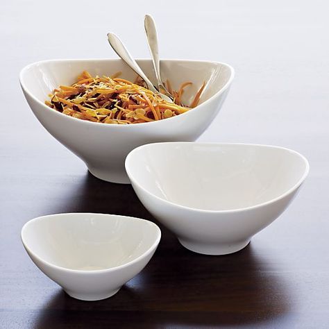 Swoop 12" Large Bowl in Serving Bowls | Crate and Barrel $20.00 ea Kitchen Decor Collections, Crockery Design, Barrel Decor, Cooking Gadgets, Cute Kitchen, Cool Kitchen Gadgets, Kitchen Equipment, Kitchen Items, Large Bowl