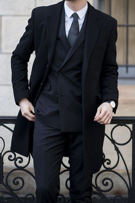 Black Suit, Suit And Tie, A Man, Black