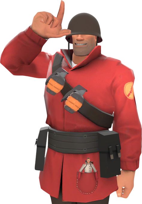 Soldier Pocket Medic - Pocket Medic - Official TF2 Wiki | Official Team Fortress Wiki Tf2 Characters, Soldier Tf2, Tf2 Soldier, Team Fortess 2, Boiler Room, Jane Doe, An Engineer, Character Study, Fortress 2