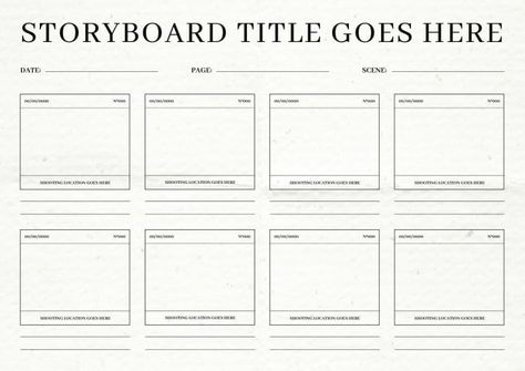 Vintage Style Storyboard Storyboard Ideas, Storyboard Template, Editing Tool, Brand Kit, Used Tools, Editing Tools, Free Sign, Business Branding, Free Graphic Design