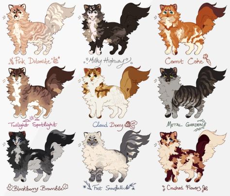 Warrior Cats Adopts, Warrior Cats Adoptables, Wcue Inspiration, Warrior Cat Names, Warrior Cats Fan Art, Warrior Cat Drawings, Warrior Cat Oc, Cat Drawings, Cat Oc