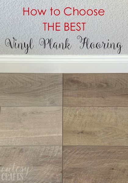 How to Choose the Best Vinyl Plank Flooring - Cutesy Crafts Vinyl Plank Flooring Colors, Best Vinyl Plank Flooring, Vinyl Wood Flooring, Lvp Flooring, Flooring Inspiration, Flooring Trends, Luxury Vinyl Plank Flooring, Basement Flooring, Floor Colors