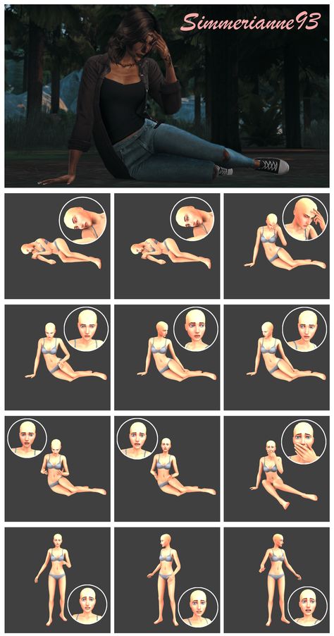 Poses for a solo sim - sims 4 poses. [Early access until October 3rd, 2023] #sims4 #ts4 #sims4poses #posessims4 #thesims #sims #poses #soloposes #reactionposes Sims 4 Jail Poses, Sims 4 Falling Pose, Sims 4 Surprise Pose, Sims 4 Sitting On The Floor Pose, Sims 4 Camping Poses, Sims 4 Laying Down Poses, Sims 4 Scared Pose, Sims 4 Horror Poses, Sims 4 Secret Agent Cc