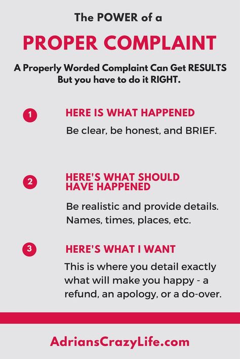 You would be SURPRISED what a properly worded complaint letter can do for you. How To Write A Complaint Letter, Eeoc Complaint, Emotions Explained, Work Bully, Employee Complaints, Complaint Letter, Crazy Life, Mom Advice, Do It Right