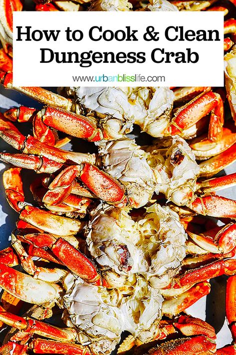 Cooking Dungeness Crab, Crab Boil Recipe, Dungeness Crab Recipes, Crab Pasta, How To Cook Liver, Crab Dishes, Seafood Entrees, Crab Boil, Dungeness Crab