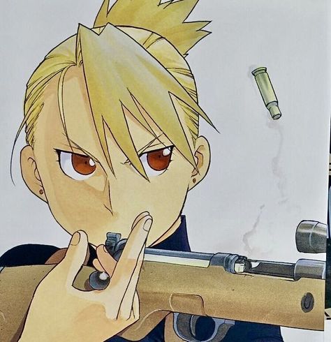 Riza Hawkeye Official Art, Fma Hawkeye, Riza Hawkeye Manga, Riza Hawkeye Icon, Hawkeye Fma, Fma Icons, Fullmetal Brotherhood, Full Metal Alchemist Art, Riza Hawkeye