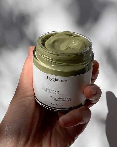 Huge Skincare Collection, Korean Skin Care Aesthetic, Skincare Aesthetic Products, Matcha Mask, Matcha Face Mask, Freetime Activities, Evening Eye Makeup, Skin Care Business, Skincare Branding