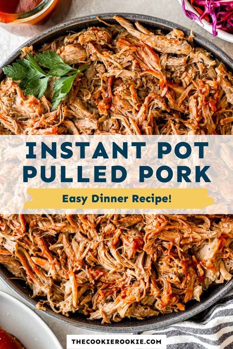 Instapot Pulled Pork Tenderloin, Pulled Pork Shoulder Instant Pot, Pull Pork Instant Pot, Pull Pork Instant Pot Recipe, Boneless Pork Roast Instant Pot, Boston Button Recipes Crockpot Pulled Pork, Bbq Pork Instant Pot, Pulled Pork Instant Pot Recipes, Instapot Pulled Pork Recipes