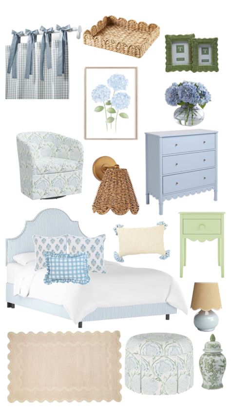 Bedroom Decor Grandmillenial, Grand Mellinium Bedroom, Grand Millennial Girls Bedroom, Grand Mellinium Decor, Grandmillenial Master Bed, Grand Millineal Bedroom, Grand Millennial Bedroom Blue And Green, Grand Millenial Artwork, Grandmillennial Bedroom