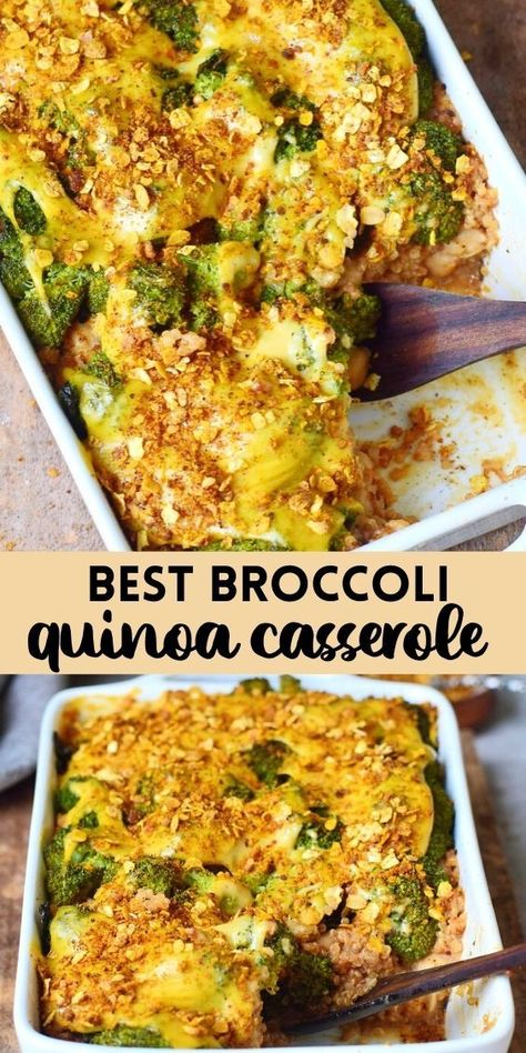 Wfpb Casserole Recipes, Healthy Carbohydrates, Broccoli Quinoa Casserole, Vegetarian Feast, Vegan Casserole Recipes, Vegan Quinoa Recipes, Vegan Casseroles, Broccoli Quinoa, Living Foods