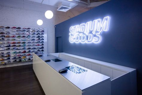 LVMH Is Backing Stadium Goods Store Front Design Ideas, Store Front Design, Best Black Friday Sales, Soho Nyc, Sneaker Stores, Boutique Interior, Shoe Display, Best Black Friday, Stadium Goods