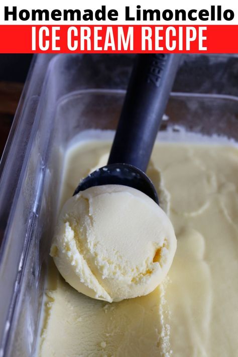 How to make homemade Limoncello ice cream. Enjoy a taste of Italy by serving this creamy Lemon Custard Ice Cream recipe in summer. Lemon Custard Ice Cream, Limoncello Ice Cream, Custard Ice Cream Recipe, Ice Cream Cone Craft, Easy Homemade Ice Cream, Custard Ice Cream, Homemade Limoncello, Crumb Muffins, Crafty Morning