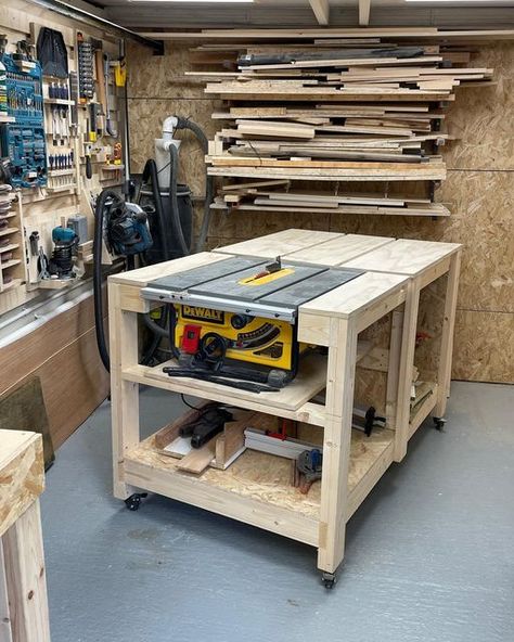 Alexander Parnell - XIX Workshop on Instagram: "Workbench appreciation post. I know it doesn’t look like much, but this bench was the first thing I ever built for the workshop or even in general. Over the last two years it’s been slightly modified and altered, but it’s been used in nearly every project I’ve done since. If you want to make a bench similar I have plans for it in the bio! - - - - - #tools #construction #tool #toolsofthetrade #handtools #woodworking #powertools #diy #engineering #el Leathercraft Workbench, Carpenter Workshop, Make A Bench, Workbench Organization, Workshop Bench, Workbench Plan, Garage Workshop Layout, Garage Workbench Plans, Workbench Designs