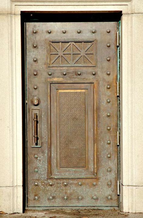 Entry Gate - Iron Gates Boldt Castle 19th Cen USA - BCG12 Metal Doors, Old Metal, Wrought Iron Gates, Iron Gates, Old Door, Metal Door, Hand Forged, Wrought Iron, Vintage Metal