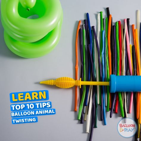 Twisting Balloons Ideas, Twisting Balloons Tutorials, How To Make Balloon Animals, Balloon Twisting Tutorial, Balloon Animals Easy Step By Step, Balloon Twisting Ideas, Balloon Structures, Twist Balloons, Easy Balloon Animals