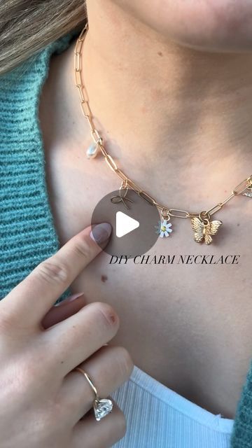 Alys Nelson | UTAH COUNTY | Hairstylist on Instagram: "Thanks for the idea @hair.bysyerrajo it is SO CUTE!!! Run to hobby lobby this was so fun to make and so cute! #thrivesalon #utah #charmnecklace #charmdiy #necklacediy" Charm Necklace Diy How To Make, Hobby Lobby Necklace Diy, Hobby Lobby Bracelets Diy Jewelry, Hobby Lobby Charm Necklace, Hobby Lobby Craft Ideas, Hobby Lobby Crafts Diy, Diy Hobby Lobby, Hobby Lobby Diy, Hobby Lobby Crafts