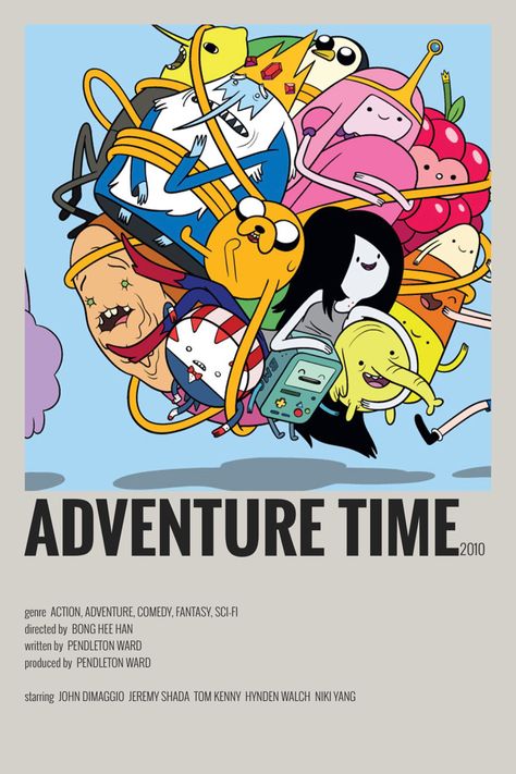 Adventure Time Minimalist Poster, Adventure Time Poster, Jeremy Shada, Old Cartoon Shows, Iconic Movie Posters, Series Poster, Film Posters Minimalist, Movie Poster Wall, Cartoon Posters