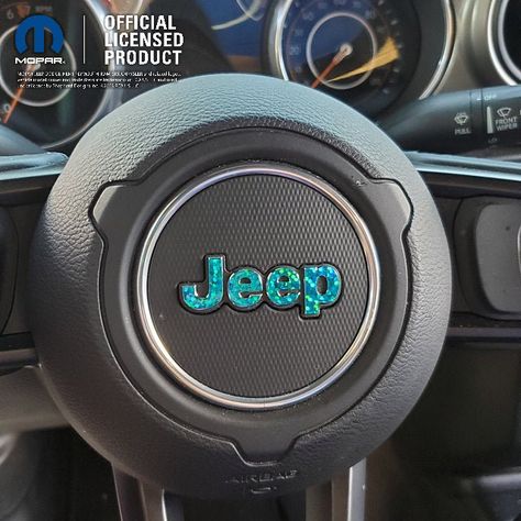 Holographic Sequins Steering Wheel Jeep Sticker Decal, Wrangler JK, JL, Gladiator, Renegade, Grand Cherokee, Compass, Patriot by SDIncDecals on Etsy Jeep Wrangler Grill, 2012 Jeep Liberty, Jeep Emblems, Jeep Stickers, Blue Jeep, Tj Wrangler, Jeep Decals, 2015 Jeep Renegade, 2018 Jeep Wrangler