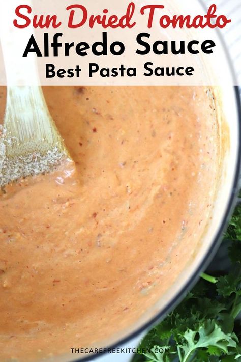 Sundried Tomato Pasta Sauce, Sun Dried Tomato Alfredo, Tomato Alfredo Sauce, Best Pasta Sauce, Make Sun Dried Tomatoes, Pasta Sauce Recipes Tomato, Sundried Tomato Pasta, Alfredo Sauce Recipe Homemade, Pasta With Alfredo Sauce