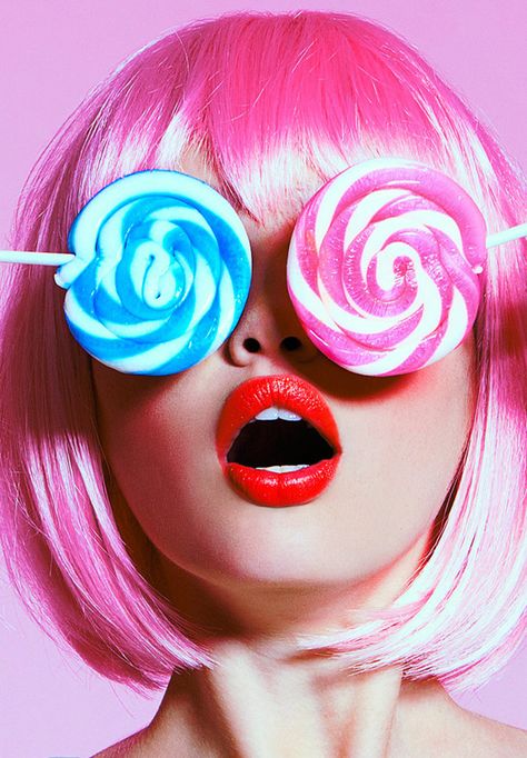 Candy Photoshoot, Candy Girls, Dramatic Fashion, Fashion Beauty Photography, 사진 촬영 포즈, Color Test, Candy Girl, Kesha, Foto Poses