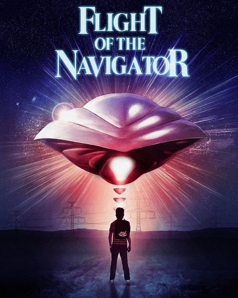 Movie Art Poster, Flight Of The Navigator, Movie Challenge, Nasa Scientist, Film Cult, Space Movies, Science Fiction Movies, Sci Fi Films, Horror Posters