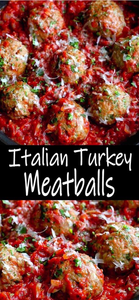 Turkey Meatball Sauce, Turkey Meatball Recipes, Homemade Turkey Meatballs, Italian Turkey Meatballs, Meatballs In Tomato Sauce, Ground Turkey Meatballs, Turkey Meatballs Baked, Turkey Meatball, Italian Turkey