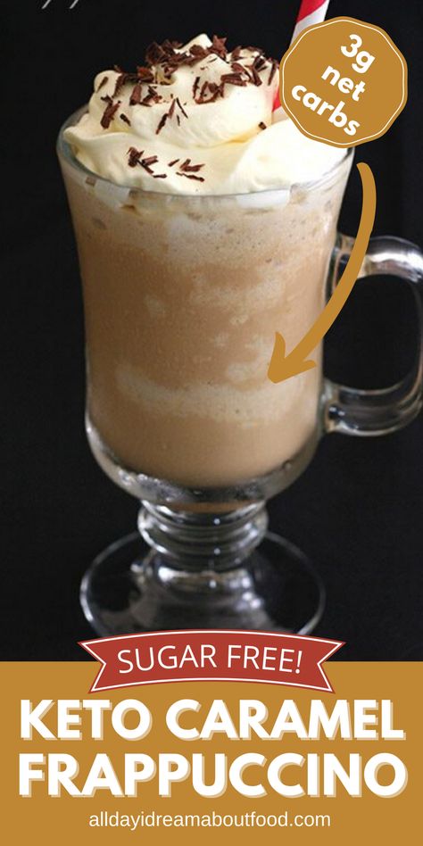 Ice Coffee Recipes, Keto Healthy Recipes, Breakfast Recipes Keto, Keto Caramel, Keto Coffee Recipe, Frappe Recipe, Keto Breakfast Recipes, Caramel Frappuccino, Keto Healthy