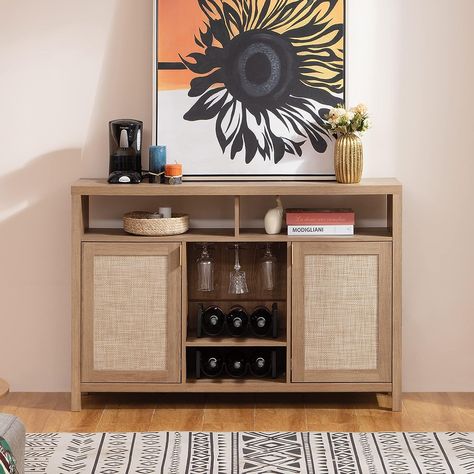 Rattan Cabinets, Bar Storage Cabinet, Sideboard Bar Cabinet, Rattan Doors, Bar Console, Coffee Bar Cabinet, Rattan Sideboard, Modern Cupboard, Wooden Cupboard