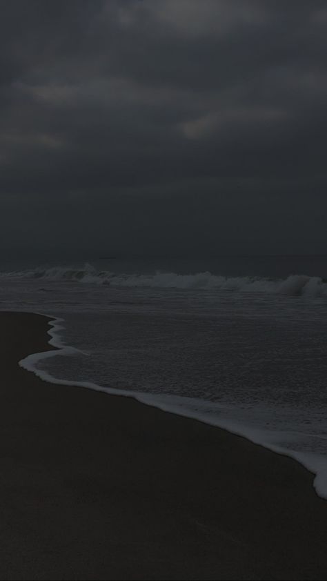 Lunacore Aesthetic, Black Asthetics, Dark Weather, Dark Beach, Dark Naturalism, 패턴 배경화면, Dark Clouds, Night Scenery, Ocean Wallpaper