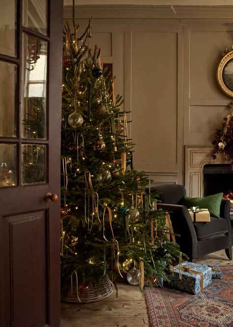 How to choose the perfect Christmas tree | Neptune Moody Christmas, Christmas Interiors, Christmas Inspo, Home Christmas, Vintage Christmas Tree, Christmas Mood, Christmas Is Coming, Christmas Aesthetic, Christmas Deco