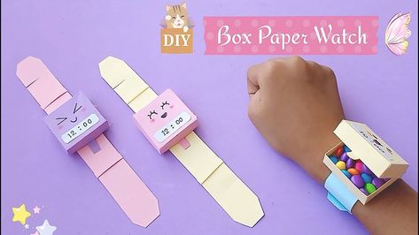 Creative Papercraft: Innovative Ideas for Unique Crafts Paper Watch, Watch Diy, Kawaii Crafts, Paper Craft Videos, Cool Paper Crafts, Easy Paper Crafts Diy, Diy Crafts For Kids Easy, Fun Easy Crafts, Paper Crafts For Kids