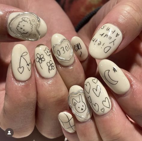 Hello Nails, Hippie Nails, Girl Nails, Pretty Gel Nails, Soft Nails, Short Acrylic Nails Designs, Minimalist Nails, Nail Shop, Dream Nails