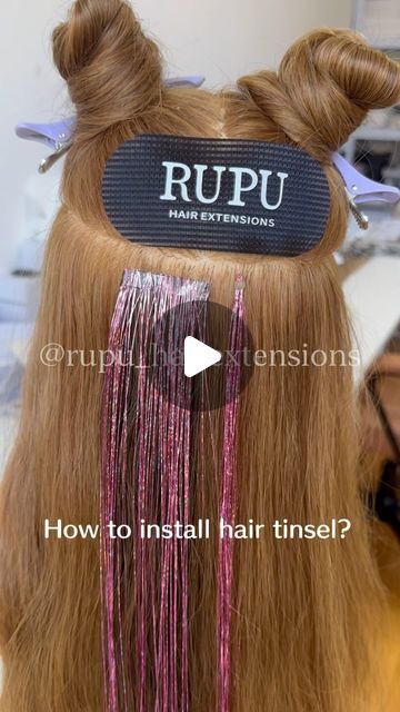 Hair Tinsel Ideas, Tinsel Ideas, Tape Ins, Beads Hair, Hair Tinsel, Launch Pad, Hair Beads, Hair Trends, Hair Extensions