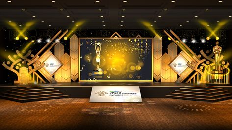 AWARD STAGE Stage Backdrop Design, Corporate Event Design, Wedding Stage Backdrop, Motorcycle Events, Indian Family, Stage Set Design, Event Stage, Stage Backdrop, Business Awards