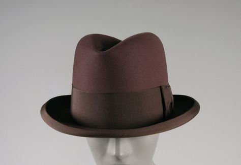 Gents Hats, Hat Business, Fashion Library, Homburg Hat, 1960s Hats, Hat Blocks, Homburg, John B, Fashion Stand