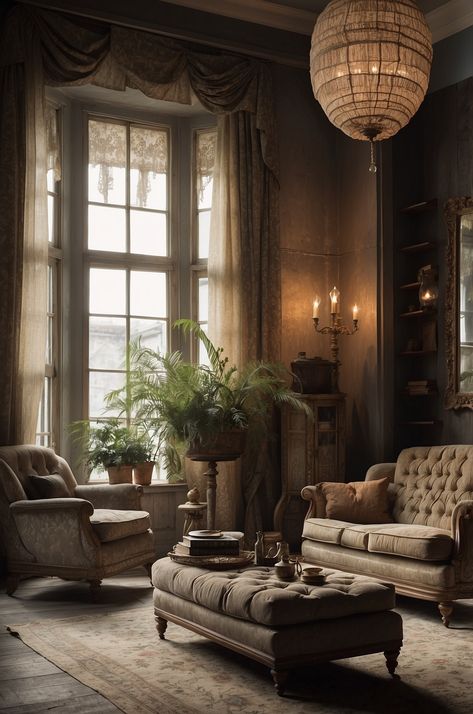 25 Best Vintage Living Room Ideas for Your Home » Comfy Ideas Vintage Elegant Living Room, Historical Living Room, Antique Inspired Living Room, Vintage Parlor Room Ideas, Vintage 70s Decor, Grannycore Living Room, Cozy Parisian Living Room, Antique Couch Living Room, Victorian Modern Living Room