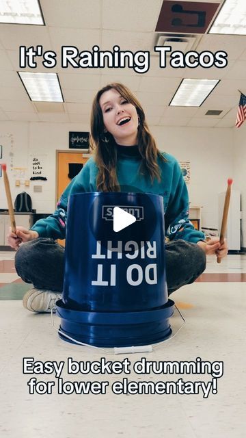 Bucket Drumming Middle School, First Grade Music Activities, Teaching Music Elementary, Bucket Drumming Elementary, Music Classroom Ideas, Elementary Music Classroom Decor, Music Rhythm Games, Bucket Drumming, Music Activities For Kids