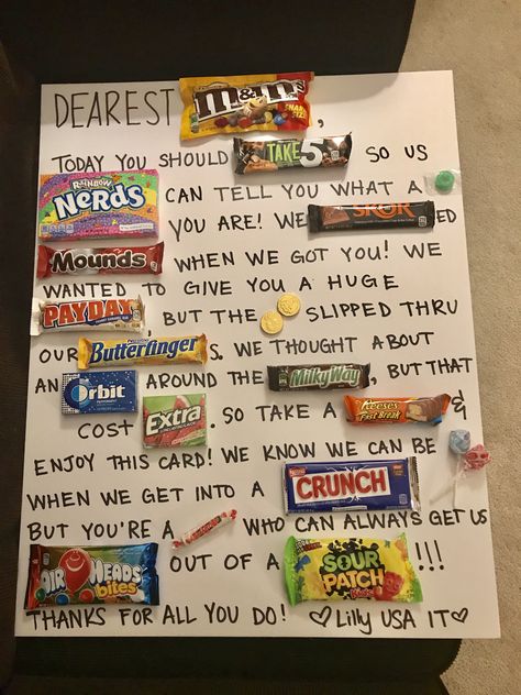 Professional Admin Day Gift Ideas, Administrative Assistant Appreciation, Work Anniversary Board Ideas, Principal Candy Bar Poster, Boss Appreciation Day, Teacher Appreciation Candy Poster, Administrative Assistant Day Gifts Ideas, Candy Bar Appreciation Ideas, Secretary Day Ideas