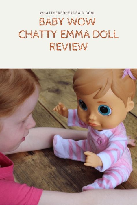 Baby Wow Chatty Emma Doll Review - a Great Interactive Toy! Family Lifestyle, Simple Words, Interactive Toys, Pretty And Cute, New Words, Love Her, Best Gifts, The Past, Baby Face