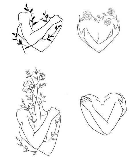 Self Love And Healing Tattoo, Self Love Line Art, Second Tattoo, Ideas Sketch, Sketch Style Tattoos, Small Girly Tattoos, Self Love Tattoo, Muster Tattoos, Small Pretty Tattoos