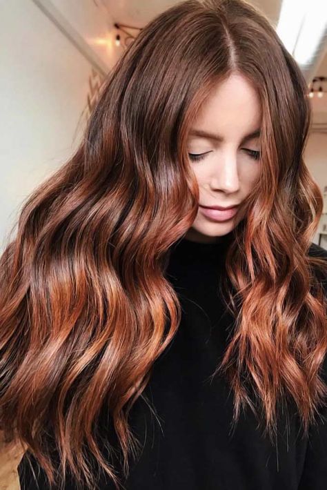 Auburn Hair Color Ideas, Brunette Hair Color With Highlights, Dark Auburn Hair Color, Auburn Hair Color, Dark Auburn Hair, Auburn Balayage, Hair Color Auburn, Long Hair Color, Honey Hair