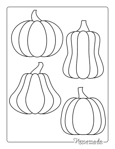 Pumpkin Outline Assorted 1 Template Applique Pumpkins Patterns, Stained Glass Pumpkin Patterns Free, Art Outlines Templates, Pumpkin Pictures Printable, Pumpkin Coloring Sheets Free Printable, Free Printable Pumpkins, Pumpkin Printables Free Template, Pumpkin Classroom Decorations, Pumpkin Outline Templates