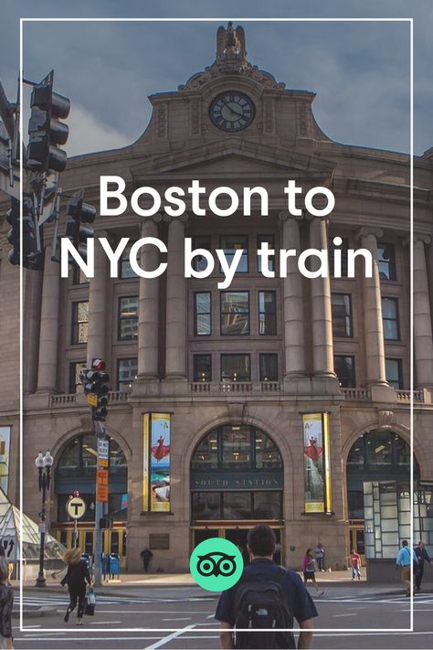 The train from Boston to New York departs from South Station or Boston Back Bay Station and arrives in the heart of midtown Manhattan at Penn Station. You're spoiled for choice with the around 16 trains per day, with the earliest one arriving in NYC at 8:47 a.m. Boston Train, Boston Back Bay, Traveling By Plane, New York City Images, Penn Station, Amtrak Train, Jackson Heights, Scenic Travel, Full Time Travel